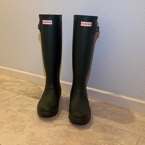 Hunter Original Green Tall Rain Boots